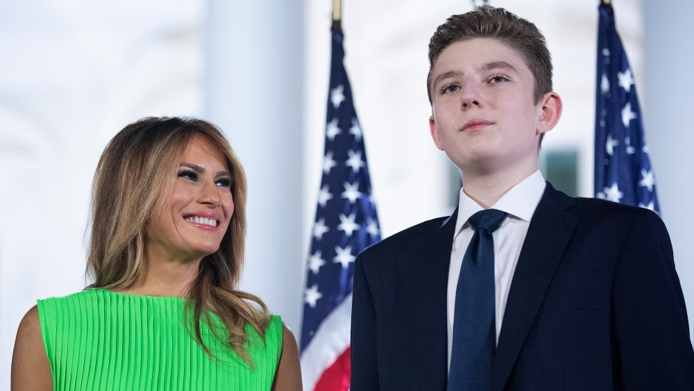 Melania and Barron Trump