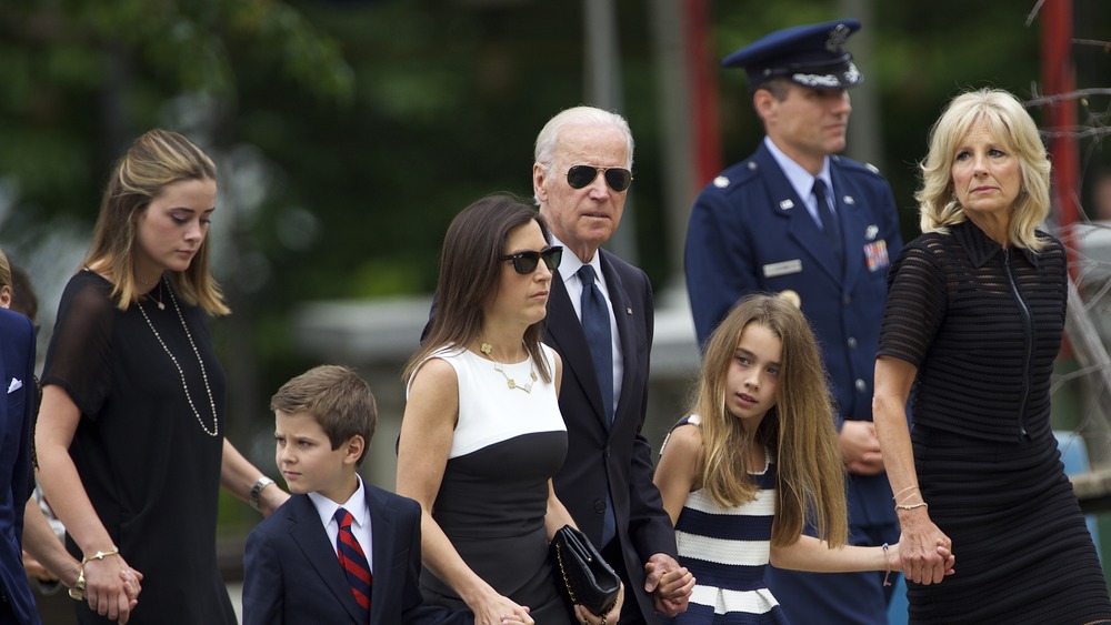 The Biden family attending Beau Biden's mass