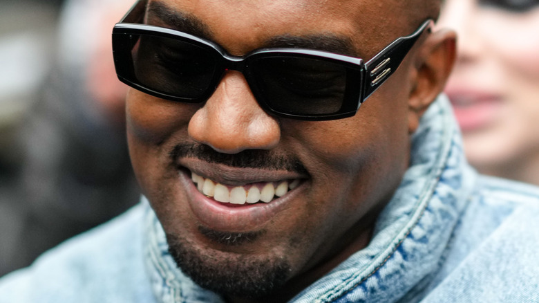 Kanye West wearing sunglasses