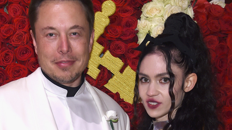 Elon Musk and Grimes at Met Gala