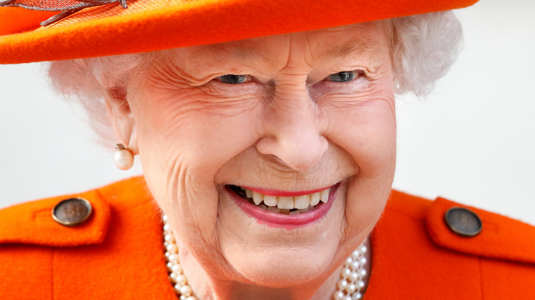 Queen Elizabeth II smiling 