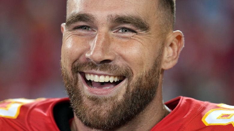 Travis Kelce smiling