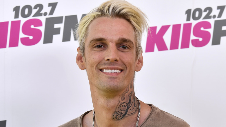 Aaron Carter smiling