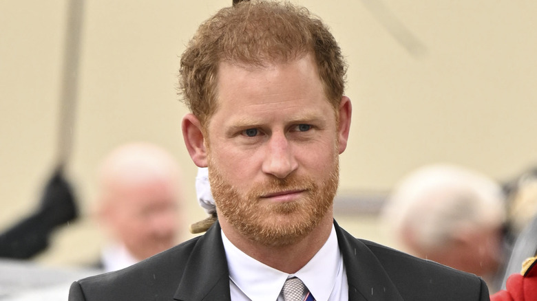 Prince Harry smirking