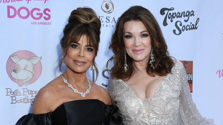 Paula Abdul and Lisa Vanderpump posing