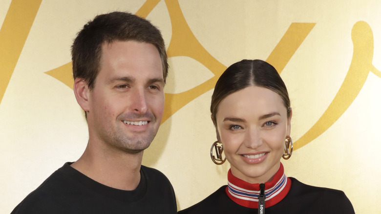 Evan Spiegel and Miranda Kerr