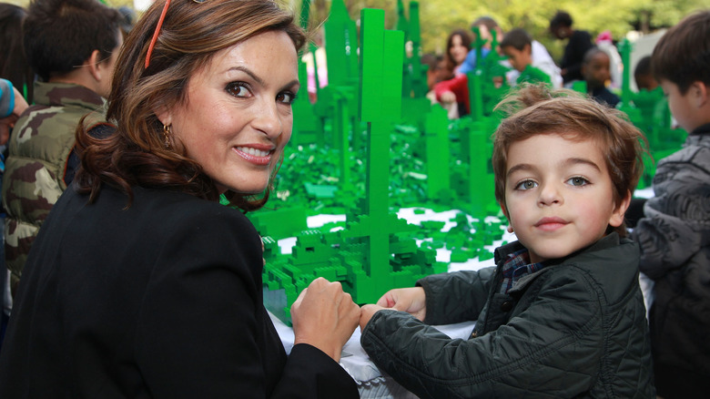 Mariska Hargitay with son August