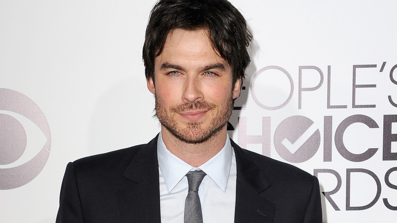 Ian Somerhalder smirking