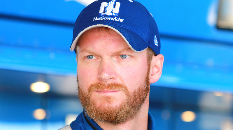 Dale Earnhardt Jr frowning