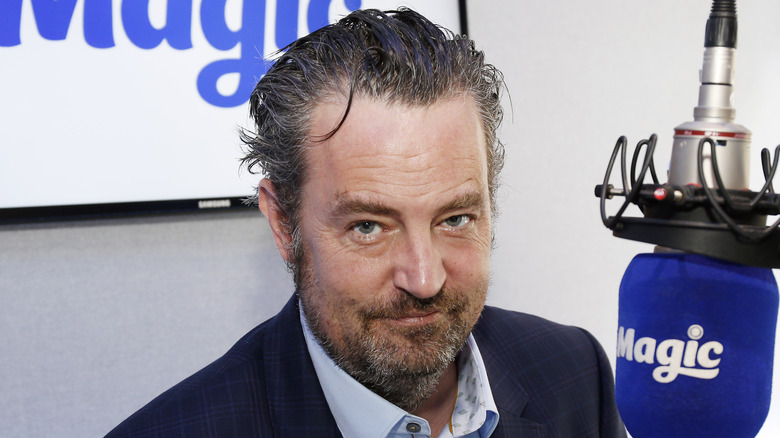 Matthew Perry with gray beard