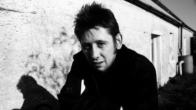 Shane MacGowan posing