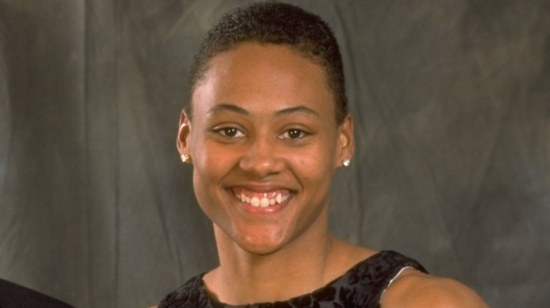 Marion Jones smiling