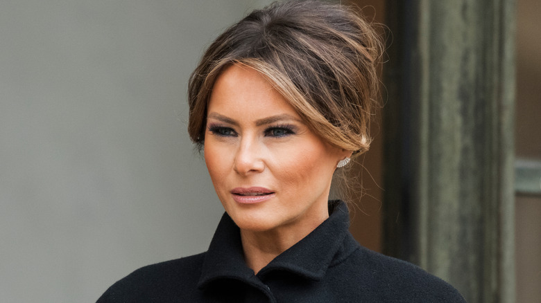 Melania Trump posing