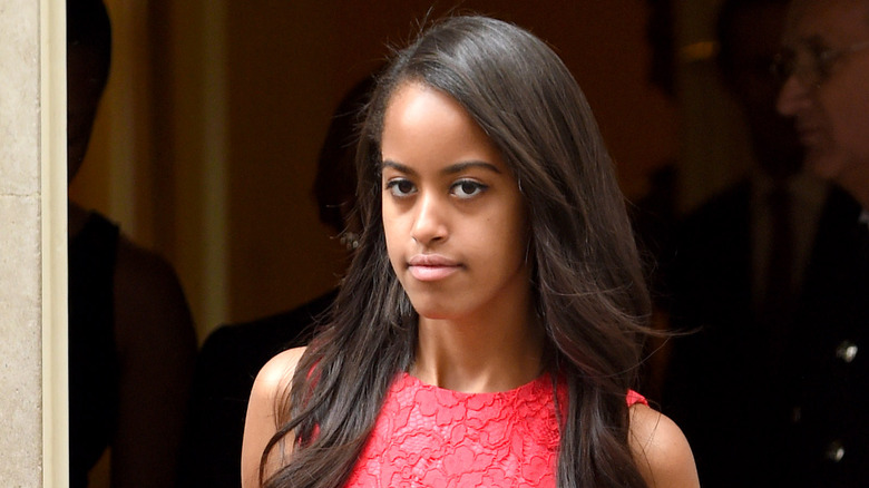 Malia Obama leaving event