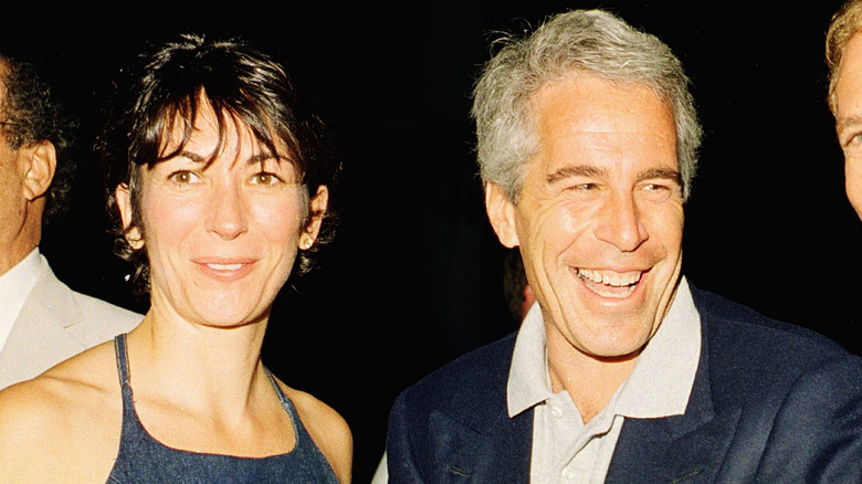 Ghislaine Maxwell and Jeffrey Epstein smiling