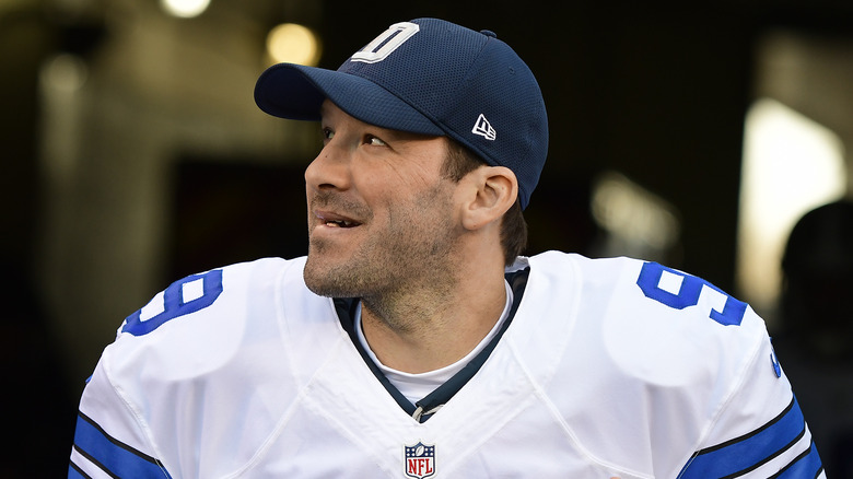 Tony Romo smiling