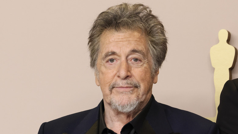 Al Pacino smiling in close-up